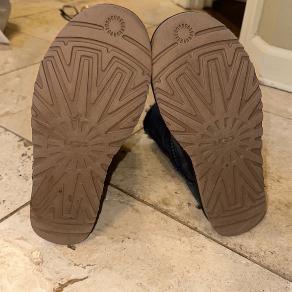 Ugg Bailey Bow Women’s Fur Ankle Boots Navy Blue 9 - Picture 10 of 10